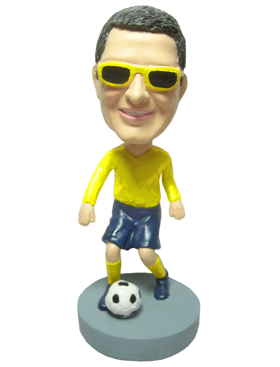 Soccer Player Wearing Sunglasses