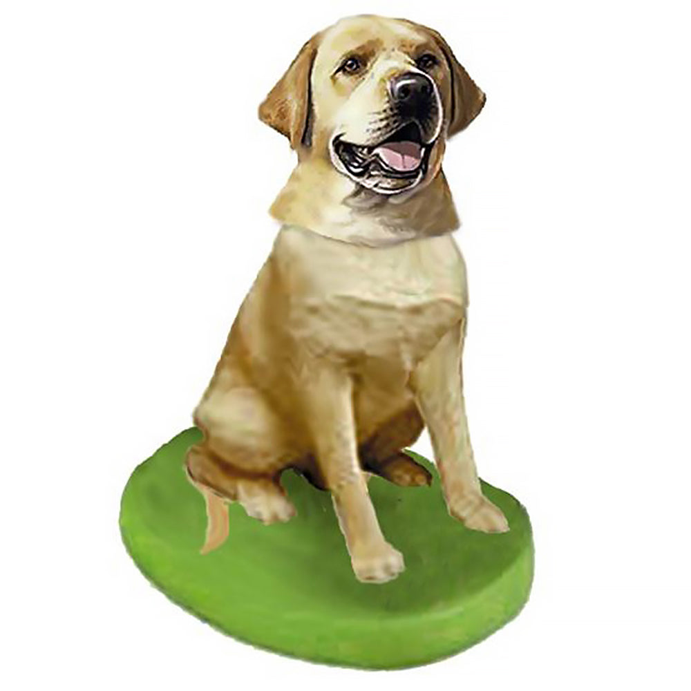 Custom Pet Dog Bobblehead - Labrador Retriever Yellow