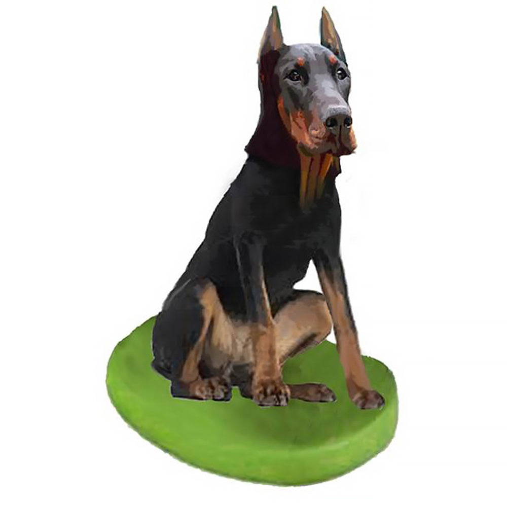 Custom Pet Dog Bobblehead - Doberman Pinscher